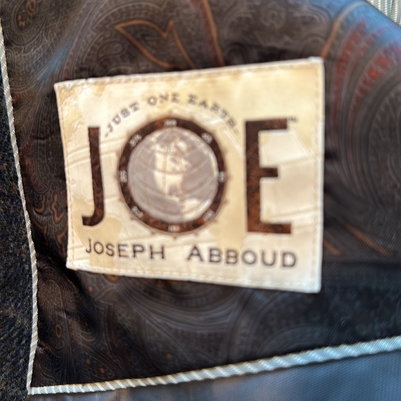 Joe, by Joseph Abboud wool blazer with suede elbow size 42 long - Picture 6 of 7